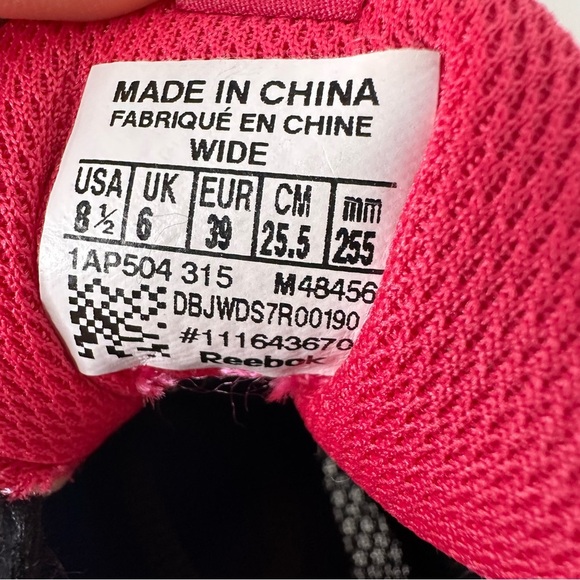 Reebok Quickchase Pink Black Womens Running Athletic Shoes - Picture 10 of 16